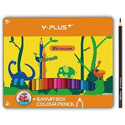 Hộp Thiếc 24 Bút Chì Màu Forest - YPLUS+ PC180100