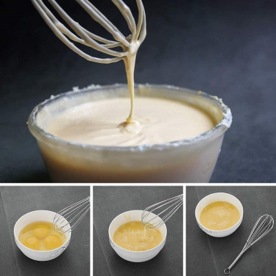 Dụng cụ đánh trứng làm bánh 100% inox Echo hàng nội địa Nhật Bản