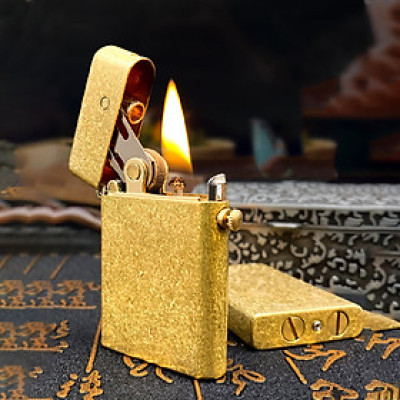 Vỏ Hột Quẹt Bật Lửa Xăng Zorro Z581 Thiết Kế Đánh Lửa Kiểu Mới - Dùng Xăng Bấc Đá Cao Cấp