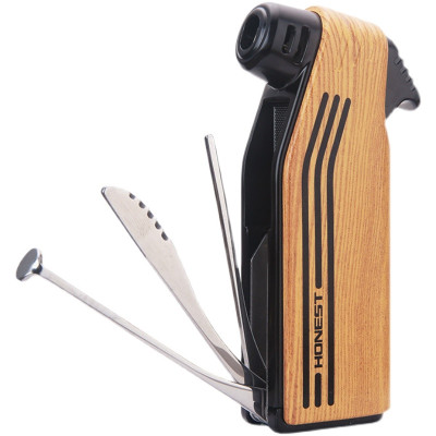 Vỏ Hột Quẹt Bật Lửa Gas Honest BCZ744-1 Lửa Ngang Kèm Dụng Cụ Đa Năng Tiện Lợi - Nhiều Màu