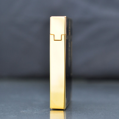 Vỏ Hột Quẹt Bật Lửa Upon D44V Sơn Mài Đen Khuyết Sang Trọng - Dùng Gas Đá Cao Cấp