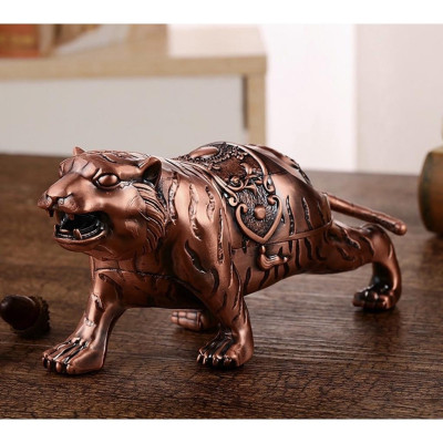 GẠT TÀN BẰNG ĐỒNG GIẢ CỔ HÌNH CON HỔ