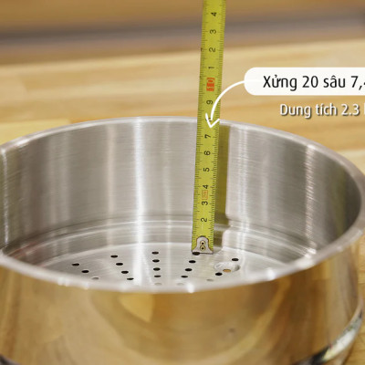 [Chính hãng iMat] Xửng hấp iMat inox 304 kích cỡ 18(cm). Dùng cho nồi, chảo cùng size