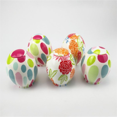 Lọ đựng tăm hình quả trứng họa tiết bắt mắt GS0014