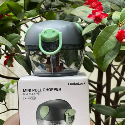 Dụng Cụ Băm/Xay Hành Tỏi, Rau Củ Mini Hình Con Vật Ngộ Nghĩnh Lock&Lock CKS321, Lưỡi Dao Bằng Thép Không Gỉ - Hàng Chính Hãng