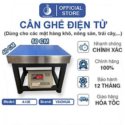 Cân Ghế Điện Tử A12E - Mặt Bàn Cân 400X500MM
