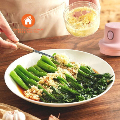 Máy Xay Tỏi Ớt Cầm Tay Mini Siêu Tiện Lợi