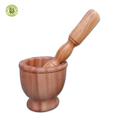 Chày Cối Gỗ Cao Cấp - Bộ Cối & Chày Gỗ 12, 14 cm  - Đồ Gỗ Nhà Bếp Chất Lượng Cao