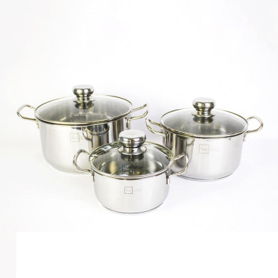 Bộ nồi chảo chống dính bếp từ Fivestar 4 chiếc nắp kính , tặng 1 vá canh, inox 430, dùng được mọi bếp