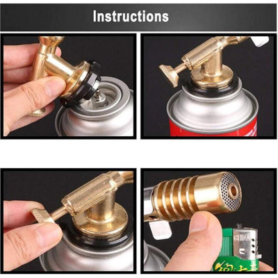 [Hàng Chính Hãng]Khò Ga Mini Flame Gun Japan 1300 Độ Bằng Đồng Nguyên Khối - Khò đầu nhôm bật lửa tự động, khò đồng phải mồi lửa