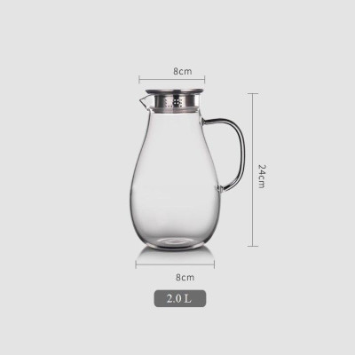 Bình đựng nước uống thủy tinh chịu nhiệt cao cấp lên tới 400ml trơn bầu 1800ml