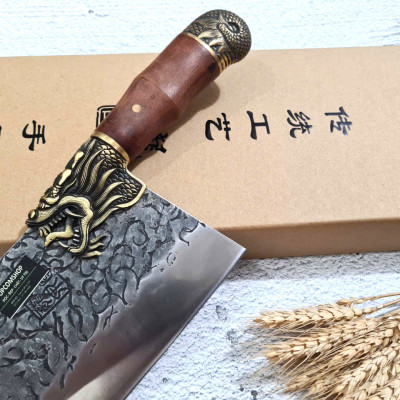 DAO BẾP - DAO THÁI KHÂU RỒNG MÃ A4 DT152 NT topcomshop vn