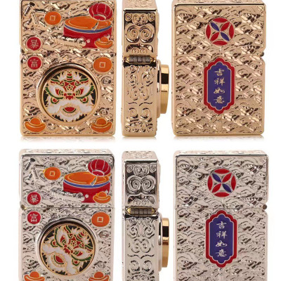 Vỏ Hột Quẹt Bật Lửa Xăng Đá Zorro Z-KJ10253C Ruột Bằng Đồng Khắc Họa Tiết Đẹp Độc Lạ