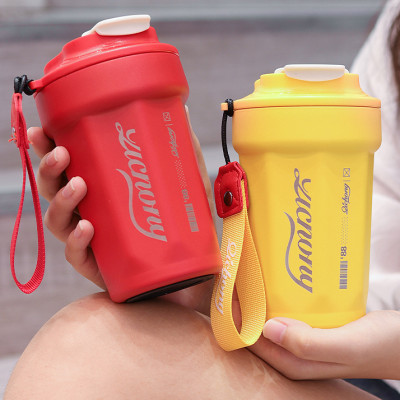 Cốc Giữ Nhiệt Teement Inox 316 Cách Nhiệt, Dung Tích 480ml, Có Dây Cầm Tay Chắn Chắn - Hàng Chính Hãng