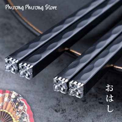 COMBO SÉT 5 ĐÔI ĐŨA HOA ANH ĐÀO KHẢM VÀNG KHẢM BẠC CHẤT LIỆU SỢI THỦY TINH CHỊU NHIỆT CAO CẤP