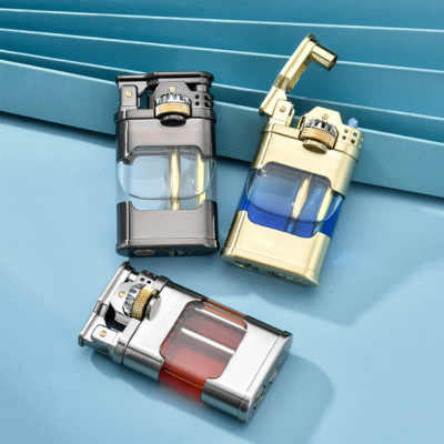 Vỏ Hột Quẹt Bật Lửa Xăng Bấc Đá Lộ Thiên Hiển Thị Mức Nhiên Liệu Đẹp Độc Lạ Tiện Dụng Chief CF232 - Nhiều Màu