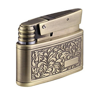 Vỏ Hột Quẹt Bật Lửa Xăng Đá Jobon ZB-658 Họa Tiết Hoa Văn Cổ Điển Kiểu Dáng Cò Mổ Xưa Cũ