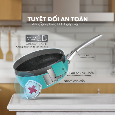 Chảo chống dính Full induction Elmich Hera EL8241 size 24cm