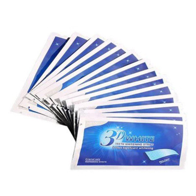 Full hộp 7 cặp - 14 miếng dán trắng răng 3D White Teeth Whitening Strips Sena Beauty, mạnh gấp 25 lần kem đánh răng