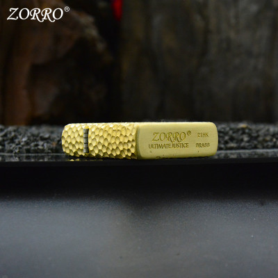 Vỏ Hột Quẹt Bật Lửa Xăng Đá Zorro Z139 Thiết Kế Độc Lạ -Màu Vàng