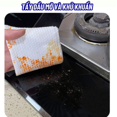 Khăn Ướt Lau Bếp Đa Năng Gói 80 Tờ, Khăn Giấy Ướt Lau Bếp Giúp Loại Bỏ Dầu Mỡ, Khăn Ửớt Đa Năng Siêu Dai