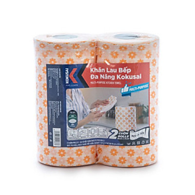 Khăn Lau Bếp Đa Năng 18x35cm/tờ Kokusai 002837 - 18x9,5cm/cuộn