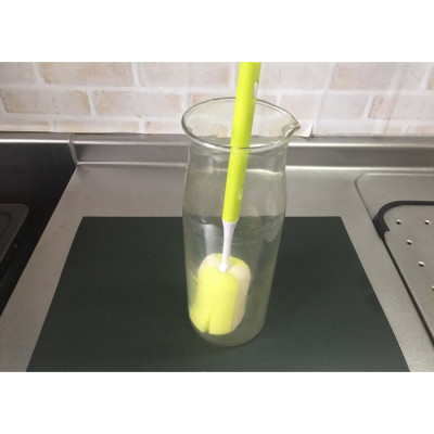 Dụng cụ cọ rửa bình nước, chai lọ cán tùy chỉnh Kokubo có móc treo tiện dụng - Made in Japan