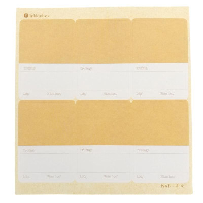 Bộ 24 Nhãn Vở B - Linh Lan