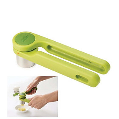 Dụng cụ ép tỏi Joseph Joseph Helix Garlic Press 20102 màu xanh lá Hàng chính hãng