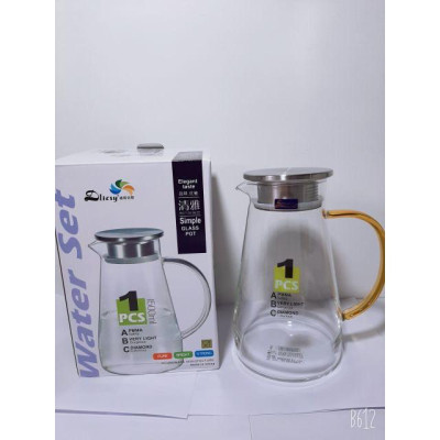 Bình nước thuỷ tinh siêu chịu nhiệt 400 độ C cao cấp 1 lít 