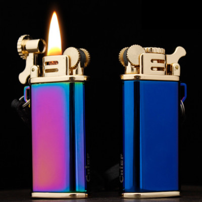 Vỏ Hột Quẹt Bật Lửa Xăng Đá Chief CF205 Thiết Kế Đẹp Độc Lạ 3 Màu Sang Trọng - Dùng Xăng Bấc Đá Cao Cấp