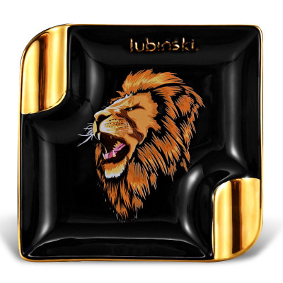 Gạt Tàn Xì Ga 2 Điếu YJA-0018 Họa Tiết Vua Sư Tử Độc Đáo