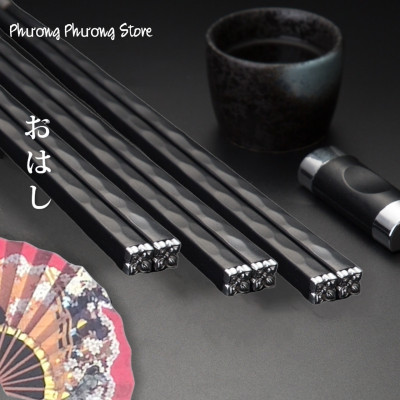 COMBO SÉT 5 ĐÔI ĐŨA HOA ANH ĐÀO KHẢM VÀNG KHẢM BẠC CHẤT LIỆU SỢI THỦY TINH CHỊU NHIỆT CAO CẤP