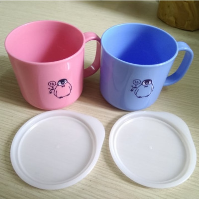 Combo 03 Cốc nhựa uống nước Nakaya 200ml có nắp silicon mềm - Nội địa Nhật Bản