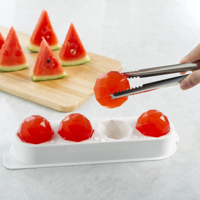 Khay làm đá có kèm hộp đựng và nắp khử mùi, tủ lạnh đủ loại viên tròn kari inochi