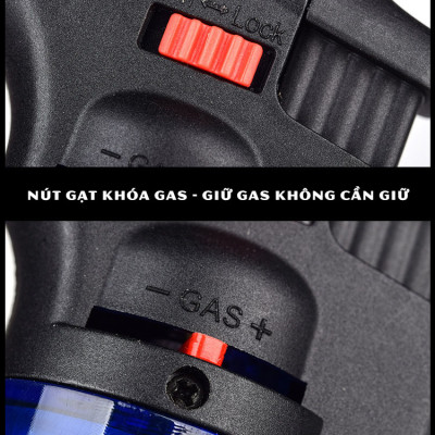 Hột quẹt khò 1 tia cầm tay bình chứa gas lớn