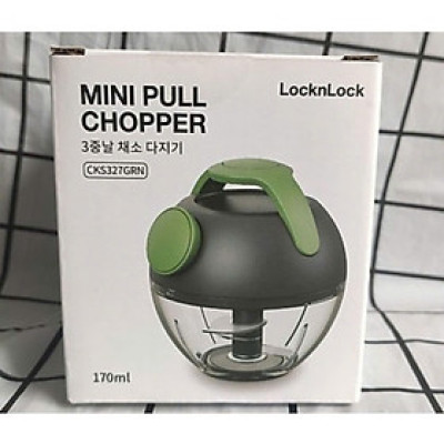 Dụng Cụ Băm Nhỏ Rau Củ Quả, Xay Tỏi Ớt Mini LocknLock CKS327GRN (hàng chính hãng)