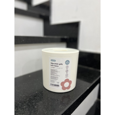 Hộp khăn giấy vuông,Tròn, chữ nhật sano inochi màu trắng sang trọng