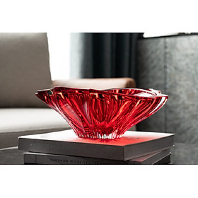 Tô pha lê đỏ Plantica 33cm Aurum