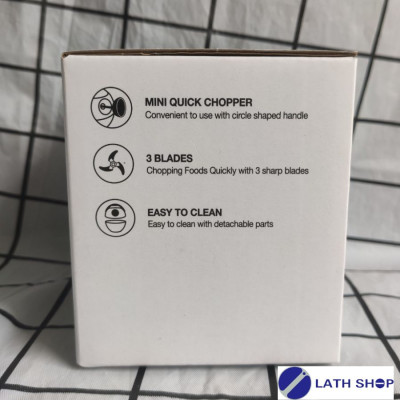 Dụng Cụ Băm/Xay Hành Tỏi, Rau Củ Mini Lock&Lock CKS327- Lưỡi Dao Bằng Thép Không Gỉ, Có Tay Xách - Dung Tích 170ml - Model Mới