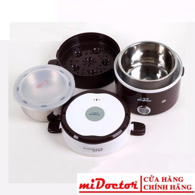 Cặp lồng giữ nhiệt đựng cơm cắm điện bằng inox 3 tầng