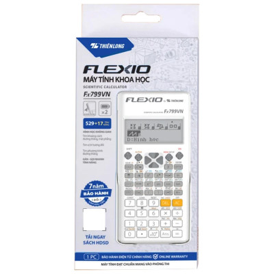 Máy Tính Khoa Học Flexio - Thiên Long Fx799VN - Màu Trắng 2