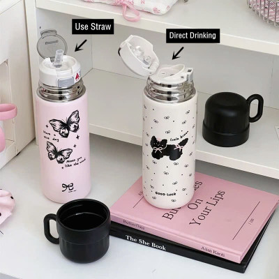 Bình Giữ Nhiệt Hàn Quốc Siêu Dày Ruột Inox 304 Chống Gỉ Cao Cấp - Giữ Nóng Lạnh Lâu Dài - HÀNG CHÍNH HÃNG MINIIN