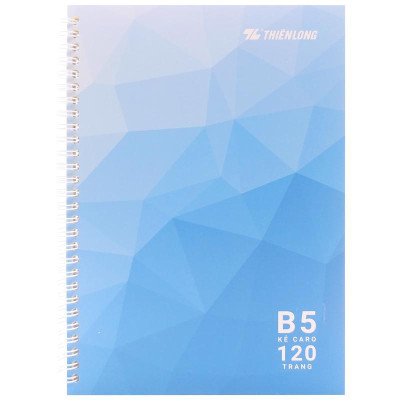 Sổ Lò Xo B5 Caro 120 Trang 100gsm - Thiên Long MB-016
