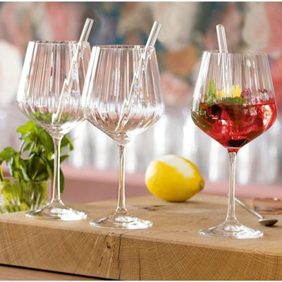 Set ly Nachtmann Tastes Good Gin & Tonic Set/4+4 103143 kèm ống hút Hàng chính hãng