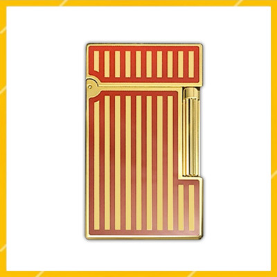 Vỏ Hột Quẹt Bật Lửa Upon Gas Đá D123V Họa Tiết Sơn Mài Hoa Văn Kẻ Dọc Đẹp Độc Lạ - Dùng Gas Đá Cao Cấp