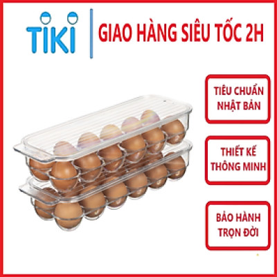 Khay đựng trứng kèm nắp đậy Inochi Yoko 12 quả