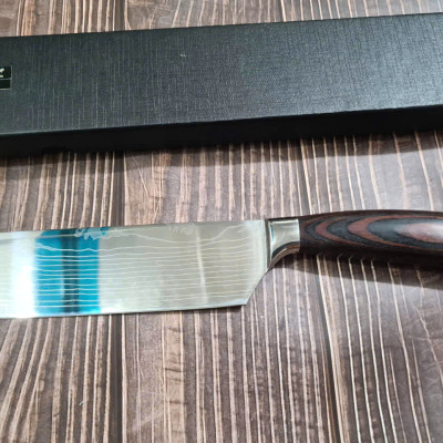 DAO - DAO BẾP NHẬT BẢN USUBA THÉP DAMASCUS MÃ A8 DT125 nt topcoomshop vn