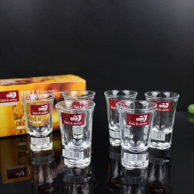 Bộ 6 Chén Uống Rượu Thuỷ Tinh Bộ 6 Ly Uống Rượu Thủy Tinh Cao Cấp 35ml Đế Dày