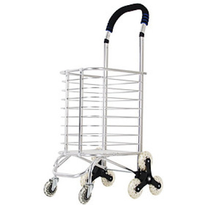 Xe kéo đi chợ, xe đi siêu thị 8 bánh cao cấp Hando 801 (màu sắc bánh sau và tay nắm màu ngẫu nhiên)